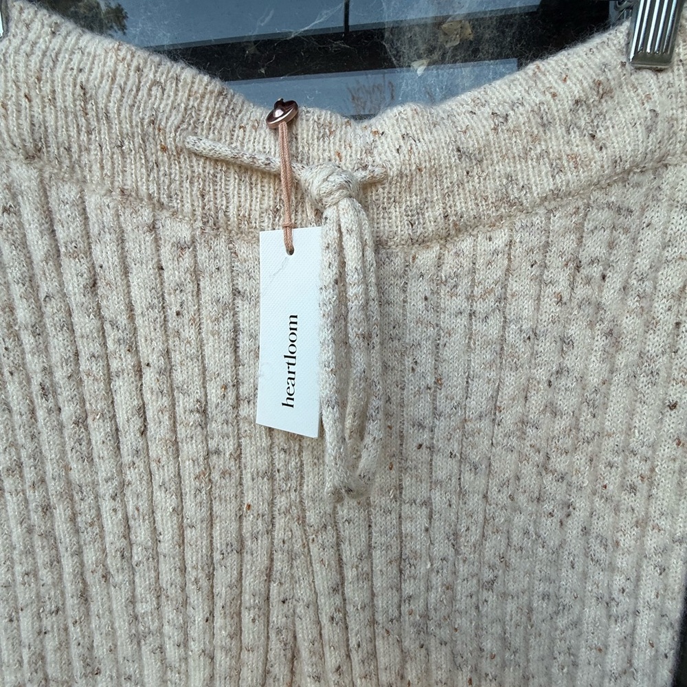 NWT Heartloom Speckled Knit Pants oatmeal SZ L - Picture 5 of 15
